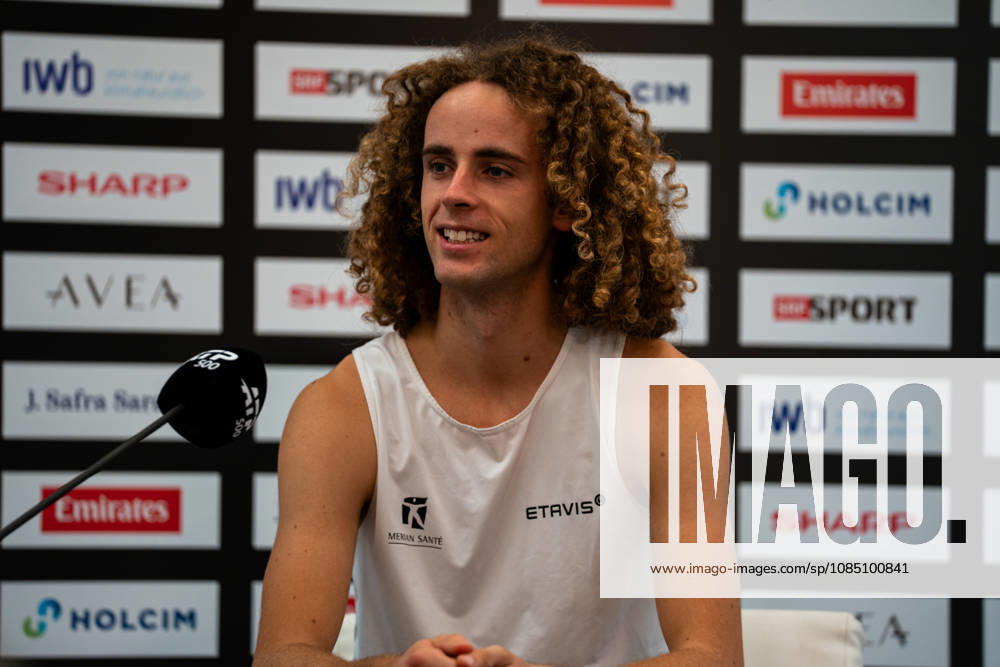 BASEL, SWITZERLAND, OCTOBER 26: Mika Brunold of Switzerland at a press conference during Day 3 of the Swiss Indoors Basel at St. Jakobshalle on October 26, 2026, in Basel, Switzerland