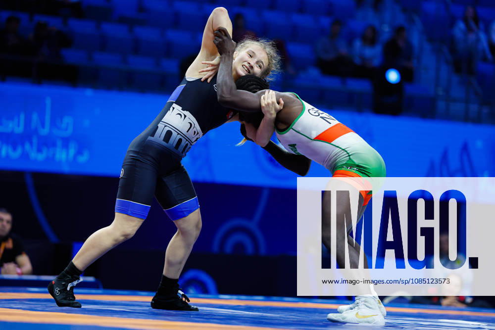 Senior World Championships, 50 kg Open Weight: Miesinnei Mercy Genesis (NGR) vs. Chahrazed Ayachi (TUN)