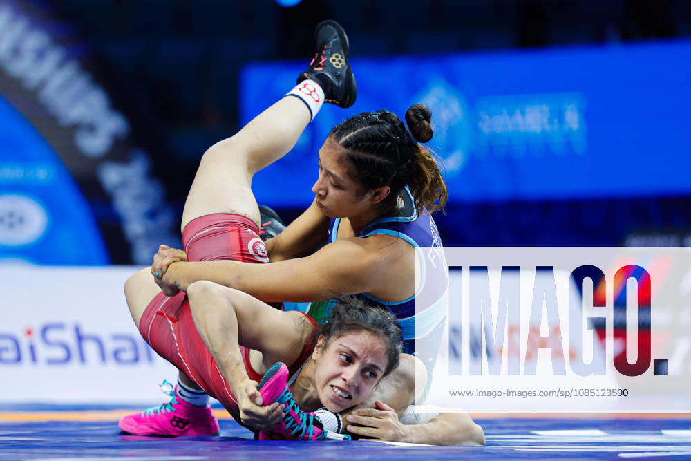 Senior World Championships, 50 kg Open Weight: Thalia Oliveira De Freitas (BRA) def. Ibtissem Doudou (ALG)