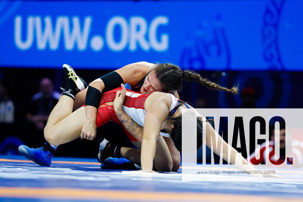Senior World Championships, 50 kg Open Weight: Zeinep Bayanova (KAZ) vs. Aktenge Keunimjaeva (UZB)