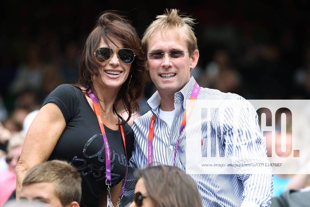 Visitors in Wimbledon: Nadia Comaneci and Bart Conner at the Games of the 30th Olympiad 2012 in London; 04 08 2012;