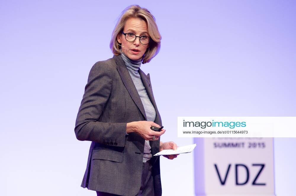 Julia Jaekel, CEO Gruner Jahr at the VDZ Publishers Summit and Night 2015 in Berlin the congress of magazine publishers
