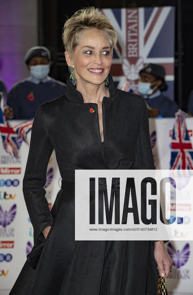 Sharon Stone attends the Pride of Britain awards in partnership with TSB at the Grosvenor House Hotel, Park Street in London. London United Kingdom - ZUMAs197 20211030_zaa_s197_517