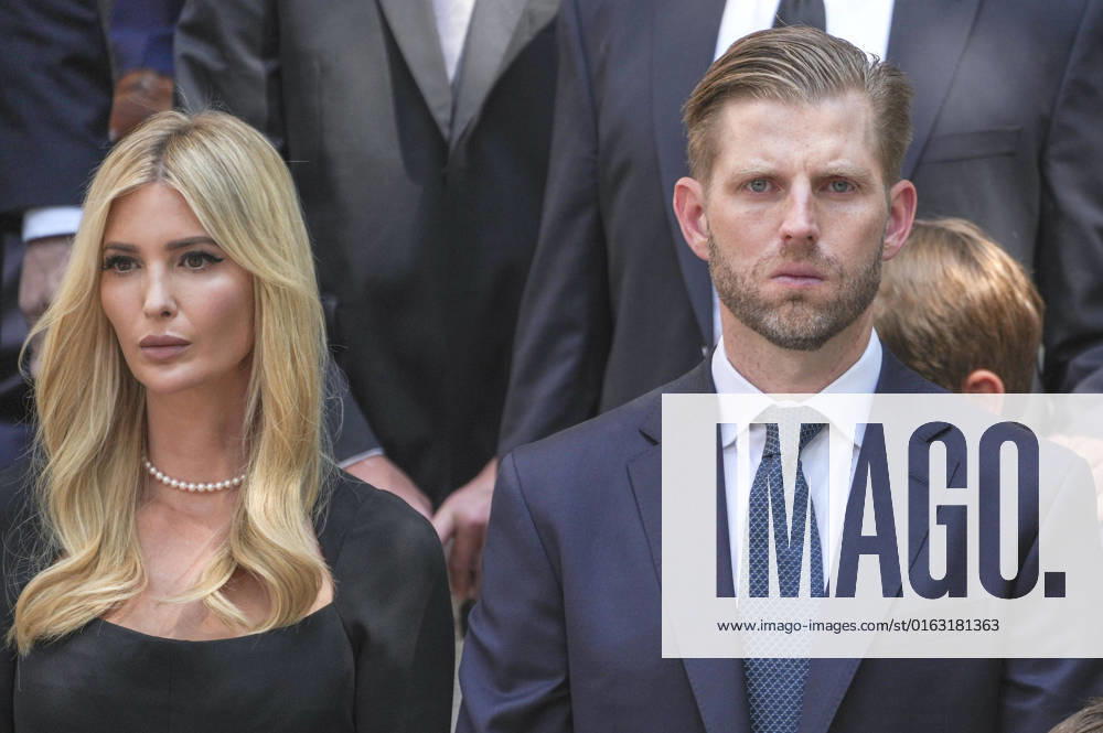 Ivanka Trump with brother Eric Trump at the funeral service for Ivana Trump at St Vincent Roman Catholic Church Ivana Trump, the first wife of former President Donald Trump, died at age 73 after falling on the stairs of her Manhattan home New York, 20 07 2022 Foto:xJ.xNacionxx xFuturexImage