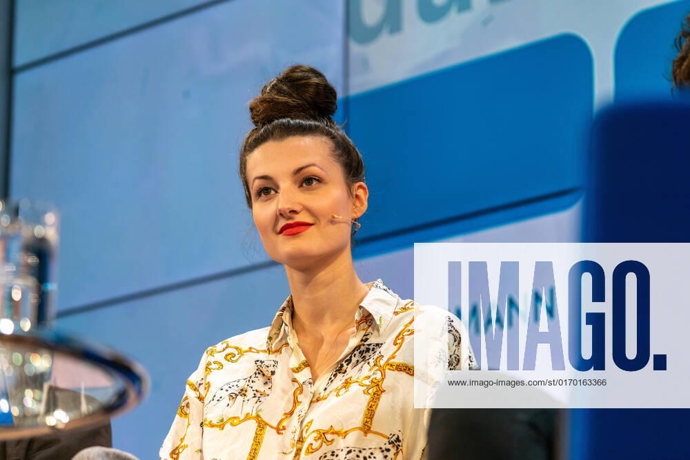 FRANKFURT AM MAIN, Germany - October 20 2019: Simone Lappert at 71st Frankfurt Book Fair Buchmesse Frankfurt FRANKFURT AM MAIN, Germany - October 20 2019: Simone Lappert (*1985, swiss author) at 71st Frankfurt Book Fair Buchmesse Frankfurt