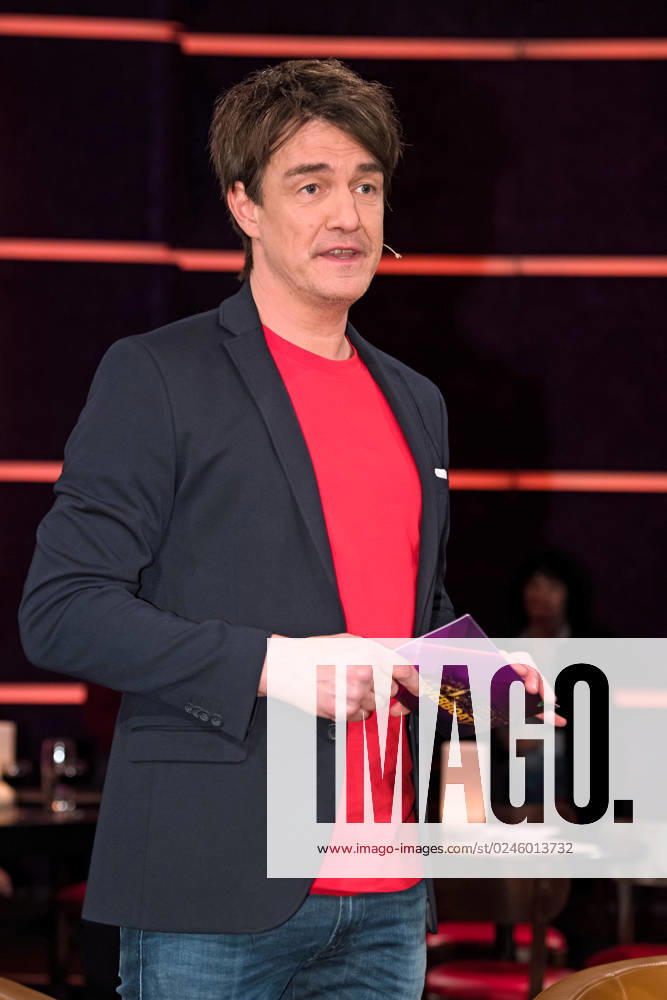 MDR Riverboat host Matze Knop on the occasion of the recording of the MDR talk show Riverboat on 28 04 2023 in the Mediacity Leipzig 20230428ADO0038