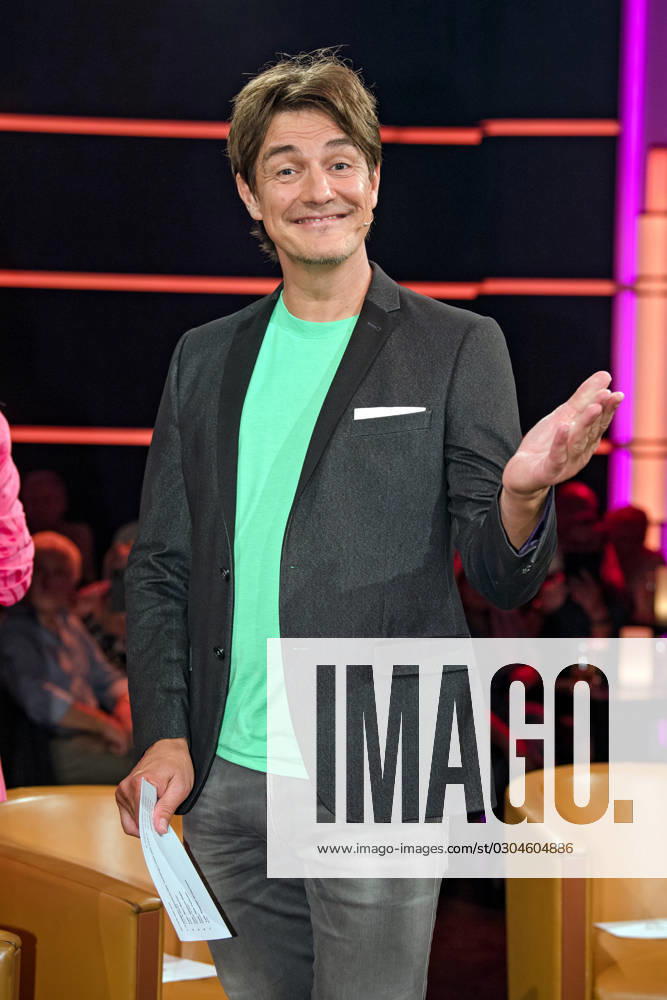 MDR Riverboat host Matze Knop on the occasion of the recording of the MDR talk show Riverboat on 08 09 2023 in the Mediacity Leipzig 20230908ADO0044