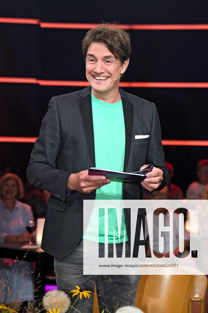 MDR Riverboat host Matze Knop on the occasion of the recording of the MDR talk show Riverboat on 08 09 2023 in the Mediacity Leipzig 20230908ADO0050