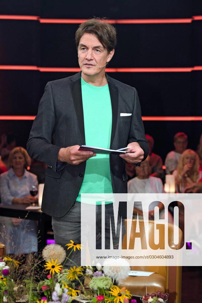 MDR Riverboat host Matze Knop on the occasion of the recording of the MDR talk show Riverboat on 08 09 2023 in the Mediacity Leipzig 20230908ADO0051