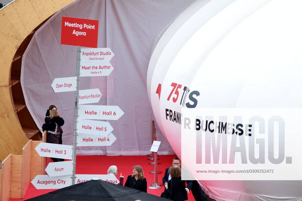 Frankfurt Book Fair 2023 with the slogan 75 Times , as the fair is held for the 75th time.