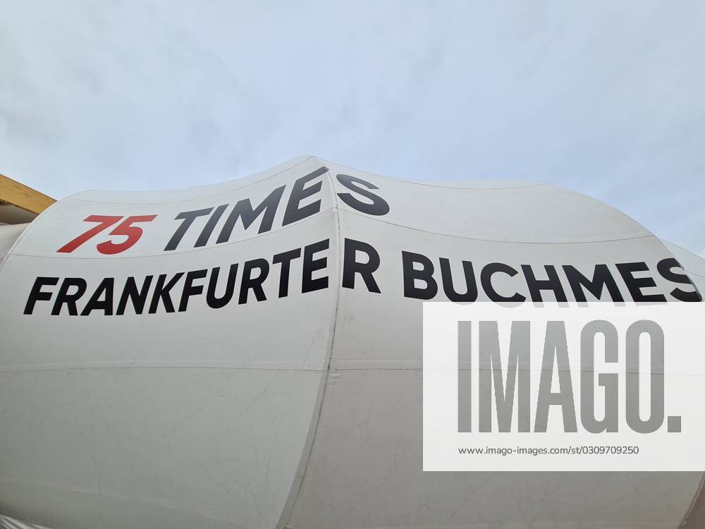 Frankfurt Book Fair 2023 with the slogan 75 Times , as the fair takes place for the 75th time.