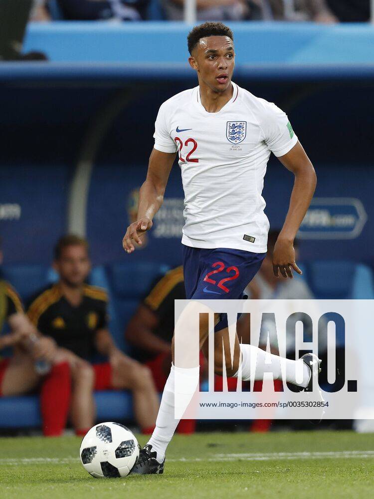 Trent Alexander-Arnold of England during the 2018 FIFA World Cup WM Weltmeisterschaft Fussball Russia group G match between England and Belgium at the Kalingrad stadium on June 28, 2018 in Kaliningrad, Russia FIFA World Cup 2018 Russia 2017 2018 Imagesx xMauricexvanxSteenxWKxIVx 11342024