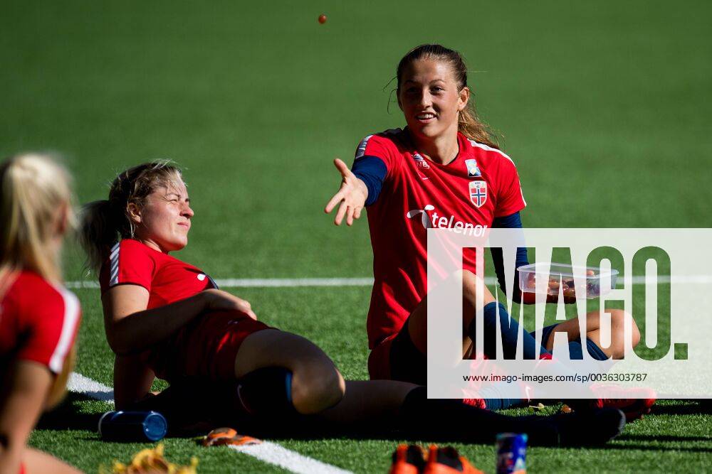 Goalkeeper Cecilie Haustaker Fiskerstrand of Norway during a training session on September 3, 2018 in Oslo Photo Jon Olav Nesvold BILDBYR N Code JE 160301