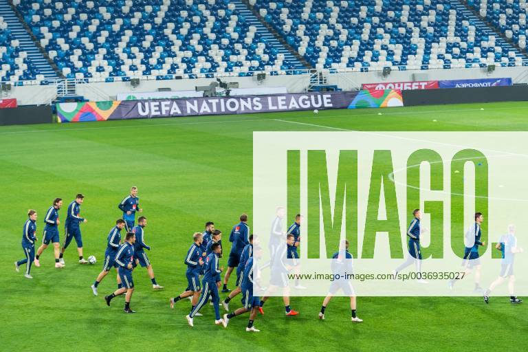 Players of Sweden during a training session on October 10, 2018 in Kaliningrad Photo Petter Arvidson BILDBYR N Code PA 92126