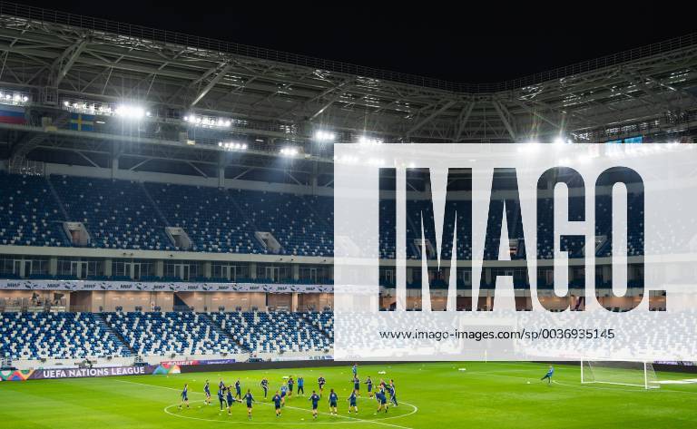 Players of Sweden during a training session on October 10, 2018 in Kaliningrad Photo Petter Arvidson BILDBYR N Code PA 92126