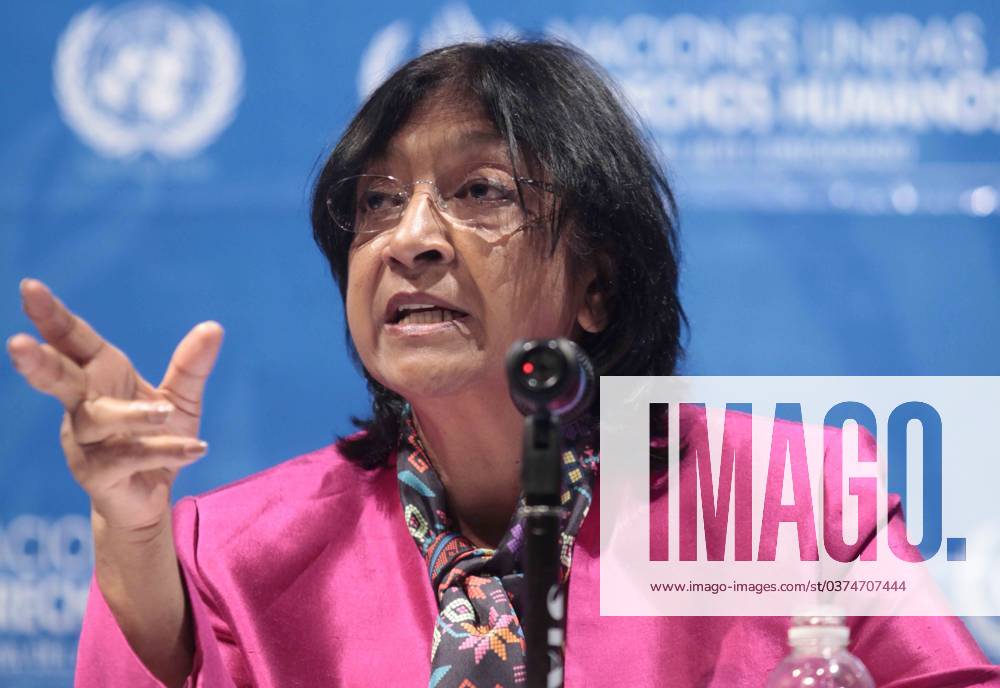 MEXICO, D.F.- Human Rights Derechos Humanos-ONU G08071129.JPG MEXICO, D.F.- Human Rights Derechos Humanos-ONU.- La Alta Comisionada en Derechos Humanos de la Organización de las Naciones Unidas (ONU), Navanethem Pillay, en la conferencia que ofreció este viernes en esta capital. RCC. Foto Agencia EL UNIVERSAL Yadín Xolalpa México
