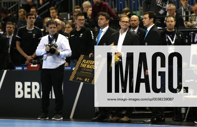 Governing Mayor of Berlin Michael Mueller at the opening match Korea vs. Germany of the mens Handball World Championship 2019 on 10 01 2019 in the Mercedes Benz Arena in Berlin Handball World Championship 2019 Group A Korea vs Germany