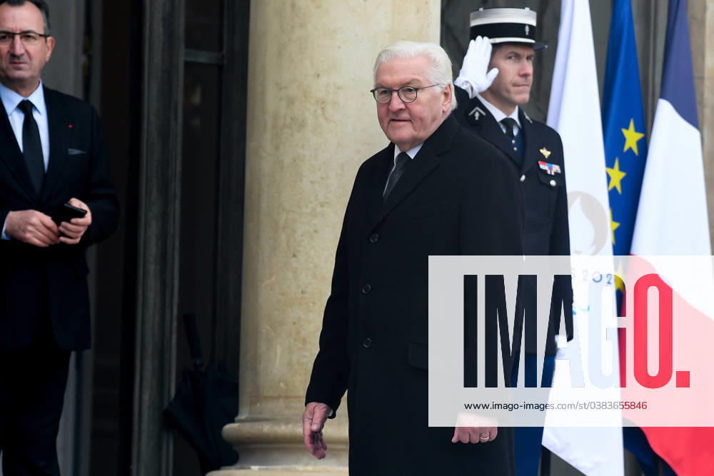 Frank Walter Steinmeier President of Germany arrives at the Elysee Palace after a ceremony for late European Commission president Jacques Delors, Friday, Jan. 5, 2024 in Paris. Jacques Delors, a Paris bank messenger s son who became the visionary and builder of a more unified Europe in his momentous decade as chief executive of the European Union, has died in Paris last week. He was 98. NEWS : dÃ jeuner au Palais de l ElysÃ e dans le cadre de l hommage national Ã M. Jacques Delors - 05 01 2024 LionelUrman Panoramic