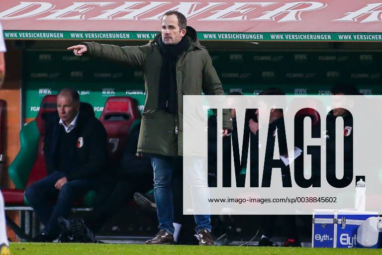 Coach Manuel Baum FC Augsburg gestures DFL regulations prohibit any use of photographs as image sequences and or quasi video GER Football 1 Bundesliga FC Augsburg FC Bayern Muenchen 15 02 2019 Augsburg