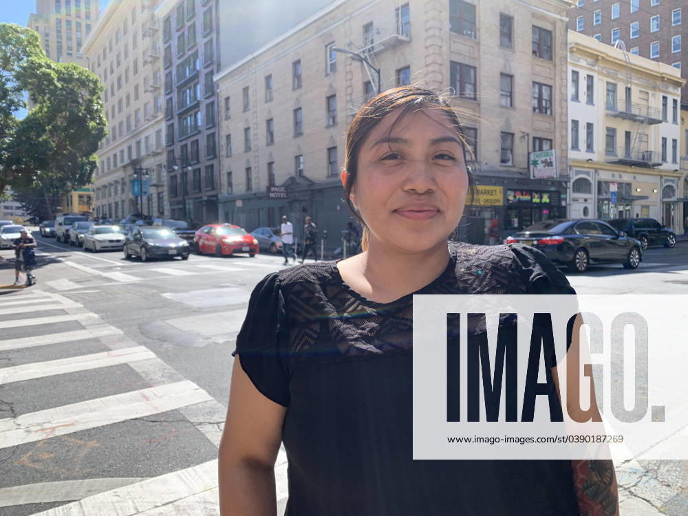 Juana Ramos, an Organizer with Coalition on Homelessness, shown in the Tenderloin District in San Francisco, California on Thursday, September 28, 2023. Ramos was once homeless herself, with her two kids and her husband. The city of San Francisco has come under a lot of attack for how it is handling the homeless, drug and retail fallout in Downtown San Francisco. San Francisco USA - ZUMAm117 20230928_zaf_m117_032