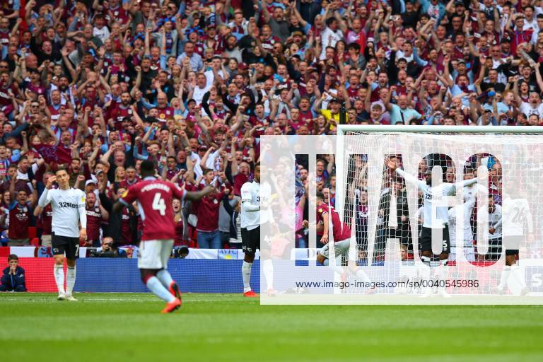 John McGinn of Aston Villa celebrates scoring his side s second goal during the Sky Bet Championship match at Wembley Stadium, London. Picture date: 27th May 2019. Picture credit should read: Craig Mercer Sportimage . SPI-0087-0045