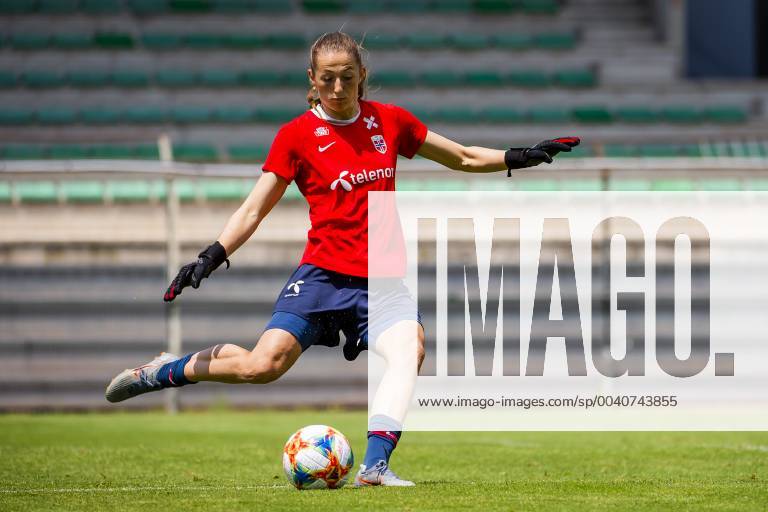 Goalkeeper Cecilie Haustaker Fiskerstrand of Norway during a training session on June 11, 2019 in Cannes Photo Fredrik Varfjell BILDBYRAN code FV 150259,
