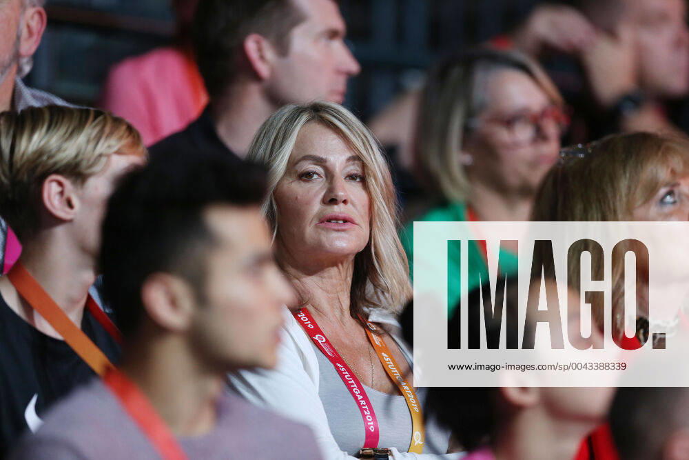 Nadia Comaneci, USA ROU, during apparatus final at 2019 artistics world championships in Stuttgart 12 10 2019