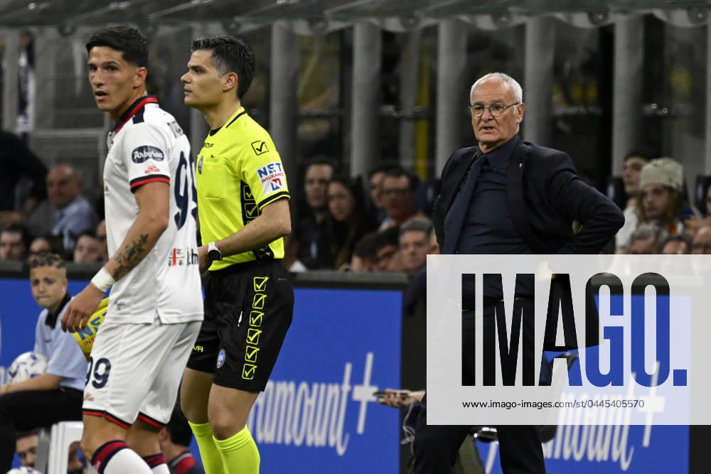 Photo IPP Paolo Bona Milan 14 04 2024 Serie A Football Championship season 2023 2024 match Inter Cagliari In the photo Claudio Ranieri, Cagliari coach Italy Photo Press Worldwide Copyright