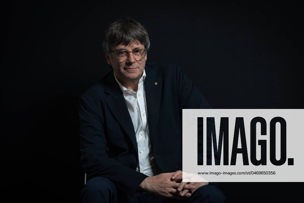 Carles Puigdemont Portrait - Argeles The former president of the Generalitat de Catalunya and Junts candidate for the Catalan elections, Carles Puigdemont, poses for Europa Press, April 26, 2024, in Argeles, France. Puigdemont was mayor of Girona between 2011 and 2016, when he was elected president of the Generalitat de Catalunya, a position he held until 2017. He was dismissed after the celebration of the Catalan independence referendum of 1O. Settled in Belgium, he ran as a candidate for the 2019 European Parliament elections in Spain and was elected MEP. Currently, he is running as a Junts candidate for the Presidency of the Generalitat in the Catalan autonomous elections of May 12. Photo by David Zorrakino Europa Press ABACAPRESS.COM Ar