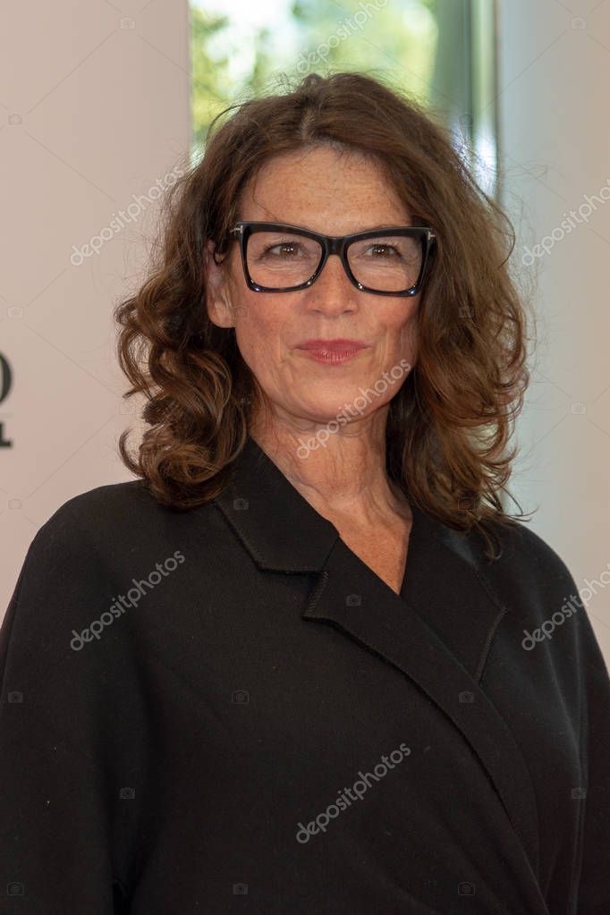 FRANKFURT AM MAIN, Germany - October 9 2018: Sabine Vitua (german actress - Pastewka) arriving at the red carpet at the opening ceremony of the 70th Frankfurt Book Fair / Buchmesse Frankfurt 2018