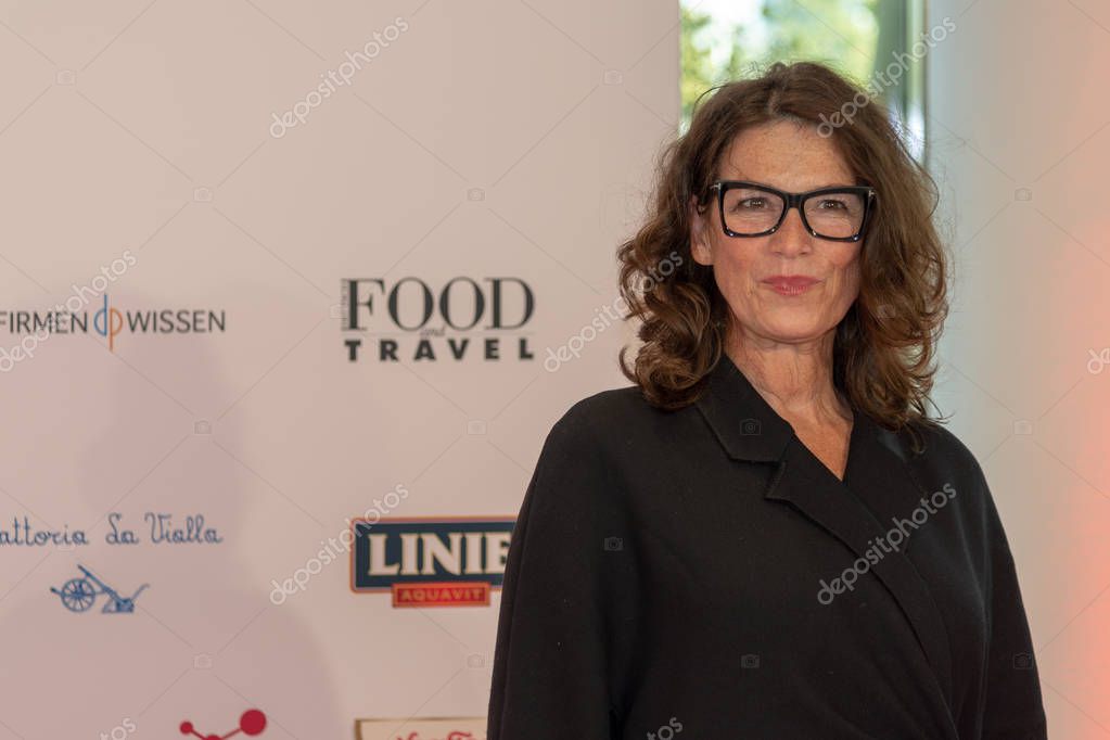 FRANKFURT AM MAIN, Germany - October 9 2018: Sabine Vitua (german actress - Pastewka) arriving at the red carpet at the opening ceremony of the 70th Frankfurt Book Fair / Buchmesse Frankfurt 2018