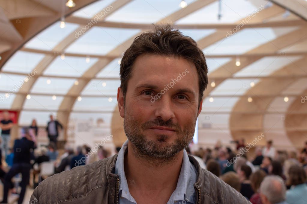 FRANKFURT AM MAIN, Germany - October 11 2018: Simon Verhoeven at 70th Frankfurt Book Fair / Buchmesse Frankfurt