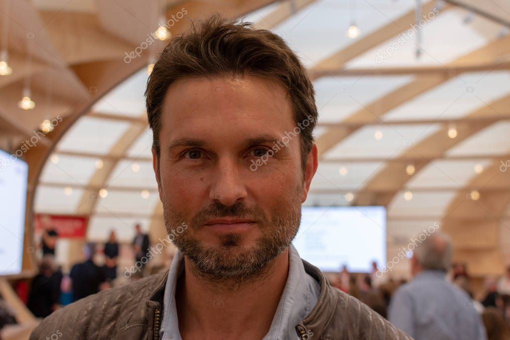FRANKFURT AM MAIN, Germany - October 11 2018: Simon Verhoeven at 70th Frankfurt Book Fair / Buchmesse Frankfurt