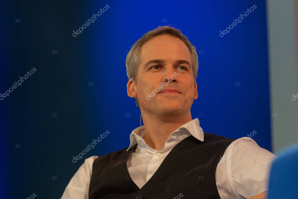 FRANKFURT AM MAIN, Germany - October 12 2018: Stephan Thome at 70th Frankfurt Book Fair / Buchmesse Frankfurt