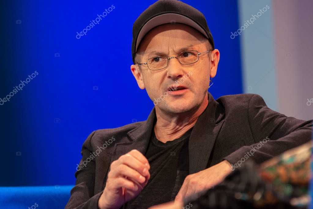 FRANKFURT AM MAIN, Germany - October 12 2018: Steffen Mensching at 70th Frankfurt Book Fair / Buchmesse Frankfurt