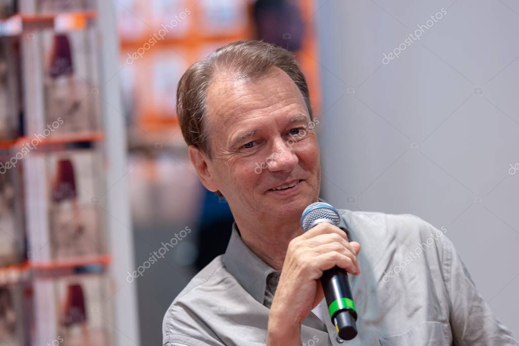 FRANKFURT AM MAIN, Germany - October 12 2018: Claus Cornelius Fischer at 70th Frankfurt Book Fair / Buchmesse Frankfurt