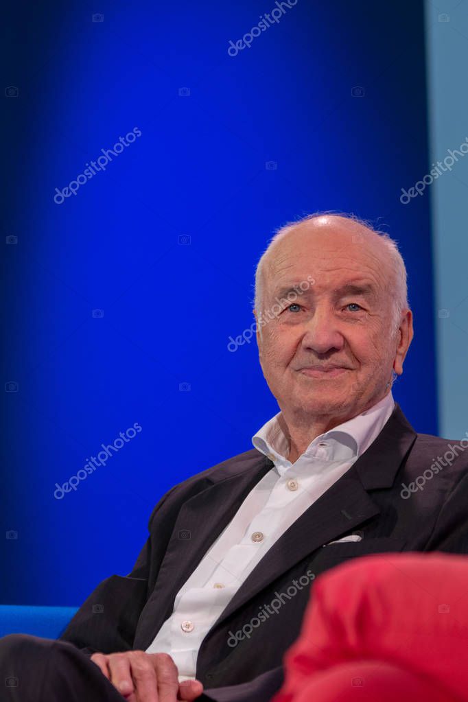 FRANKFURT AM MAIN, Germany - October 13 2018: Armin Mueller-Stahl at 70th Frankfurt Book Fair / Buchmesse Frankfurt