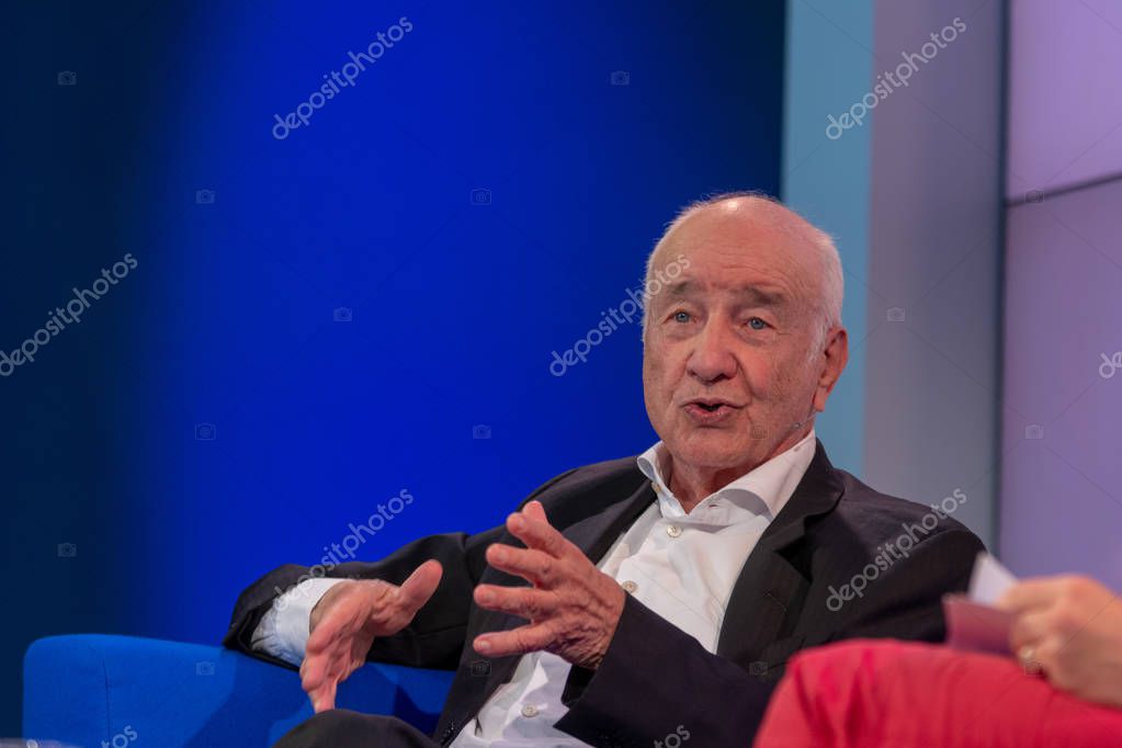 FRANKFURT AM MAIN, Germany - October 13 2018: Armin Mueller-Stahl at 70th Frankfurt Book Fair / Buchmesse Frankfurt