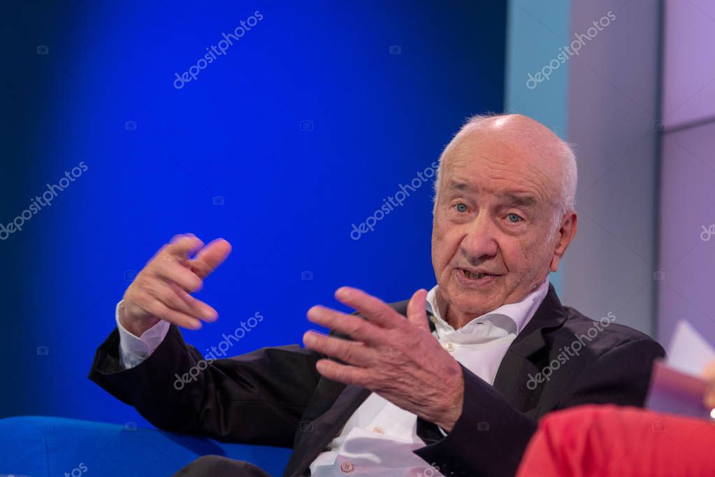 FRANKFURT AM MAIN, Germany - October 13 2018: Armin Mueller-Stahl at 70th Frankfurt Book Fair / Buchmesse Frankfurt