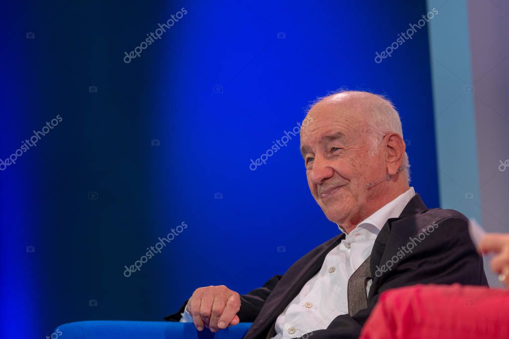 FRANKFURT AM MAIN, Germany - October 13 2018: Armin Mueller-Stahl at 70th Frankfurt Book Fair / Buchmesse Frankfurt
