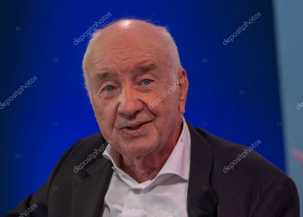FRANKFURT AM MAIN, Germany - October 13 2018: Armin Mueller-Stahl at 70th Frankfurt Book Fair / Buchmesse Frankfurt