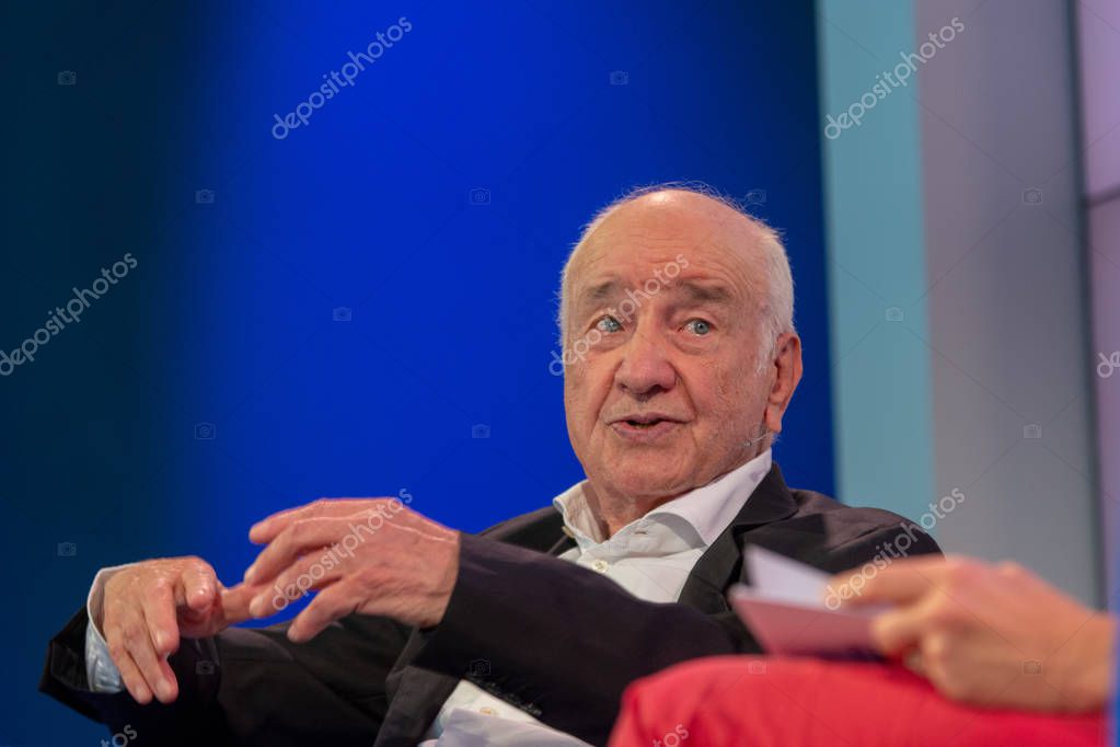 FRANKFURT AM MAIN, Germany - October 13 2018: Armin Mueller-Stahl at 70th Frankfurt Book Fair / Buchmesse Frankfurt