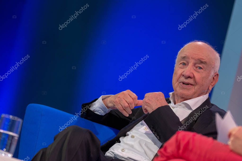 FRANKFURT AM MAIN, Germany - October 13 2018: Armin Mueller-Stahl at 70th Frankfurt Book Fair / Buchmesse Frankfurt
