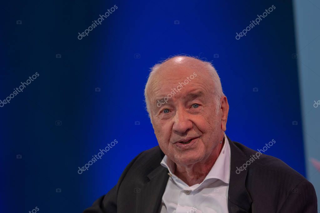 FRANKFURT AM MAIN, Germany - October 13 2018: Armin Mueller-Stahl at 70th Frankfurt Book Fair / Buchmesse Frankfurt