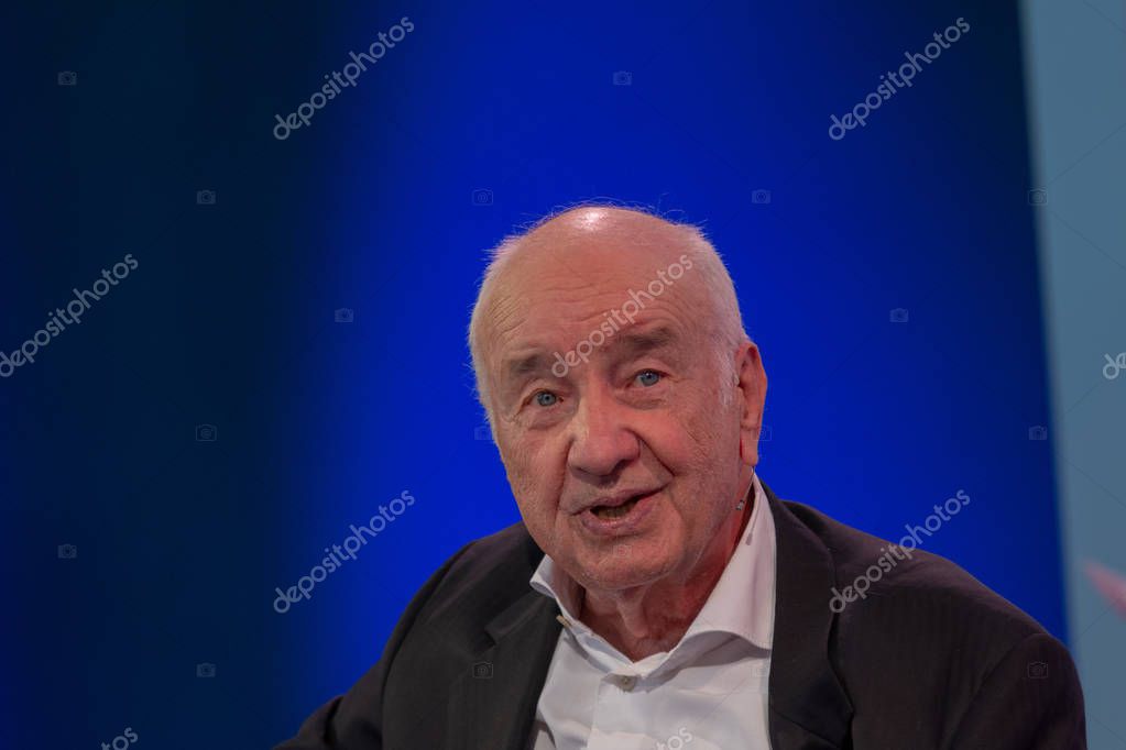 FRANKFURT AM MAIN, Germany - October 13 2018: Armin Mueller-Stahl at 70th Frankfurt Book Fair / Buchmesse Frankfurt