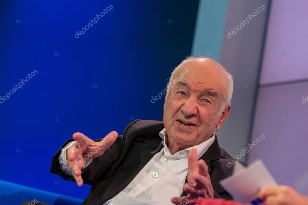 FRANKFURT AM MAIN, Germany - October 13 2018: Armin Mueller-Stahl at 70th Frankfurt Book Fair / Buchmesse Frankfurt