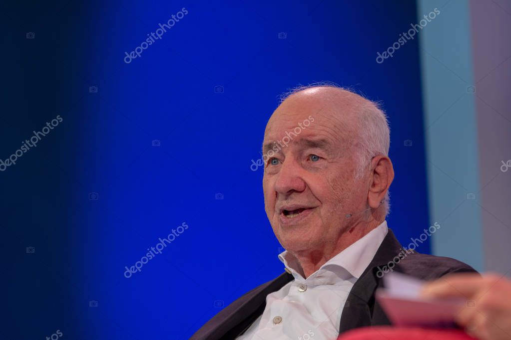 FRANKFURT AM MAIN, Germany - October 13 2018: Armin Mueller-Stahl at 70th Frankfurt Book Fair / Buchmesse Frankfurt
