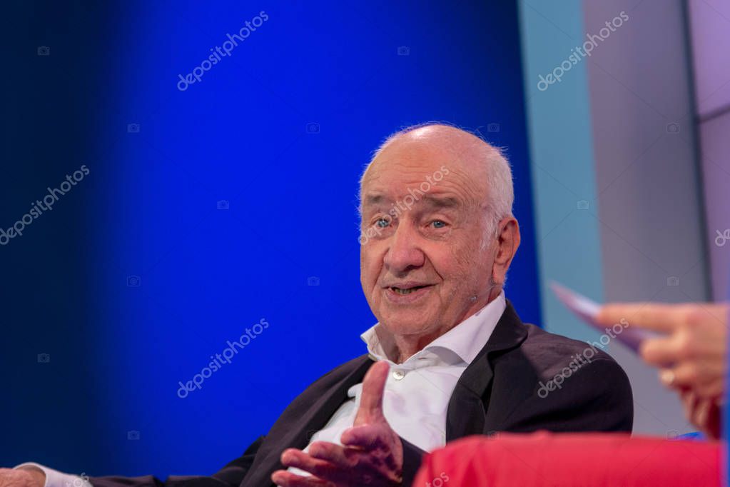 FRANKFURT AM MAIN, Germany - October 13 2018: Armin Mueller-Stahl at 70th Frankfurt Book Fair / Buchmesse Frankfurt