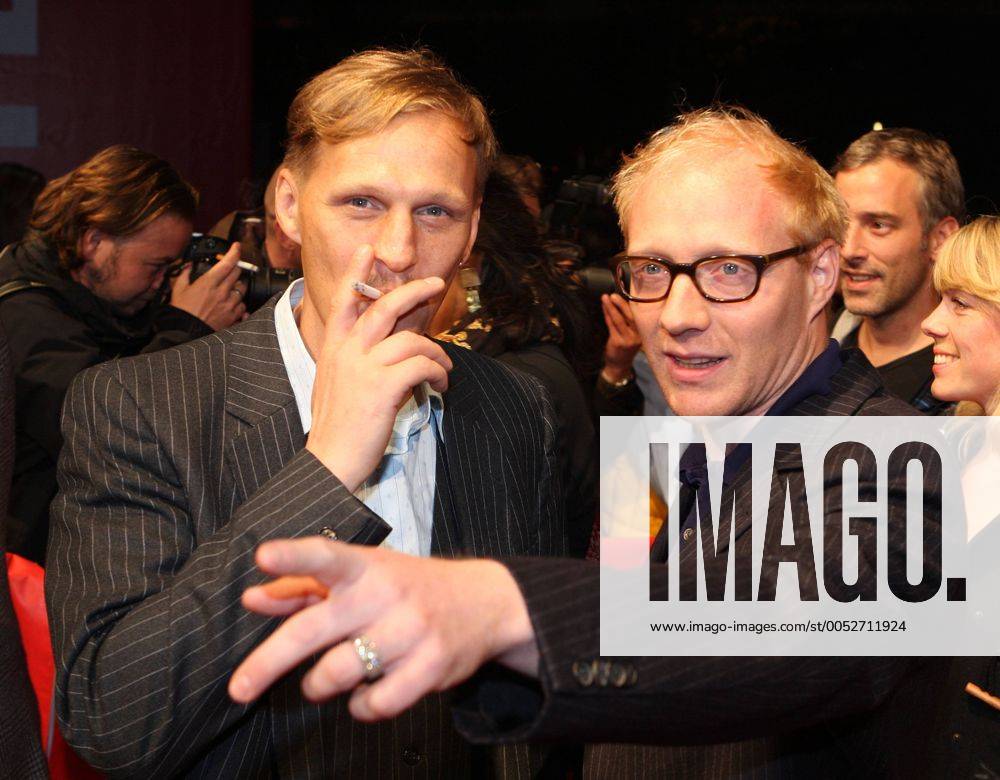 Schauspieler Simon Schwarz (re.) und Georg Friedrich auf dem Filmfest in Hamburg