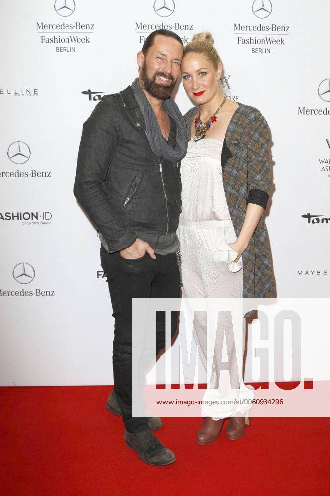 Janine Kunze mit Ehemann Dirk Budach bei der Guido Maria Kretschmer Fashion Show im Rahmen der Mercedes-Benz Fashion Week Berlin Herbst Winter 2014. Berlin, 16.01.2014 Foto:xM.xGolejewskix xFuturexImage